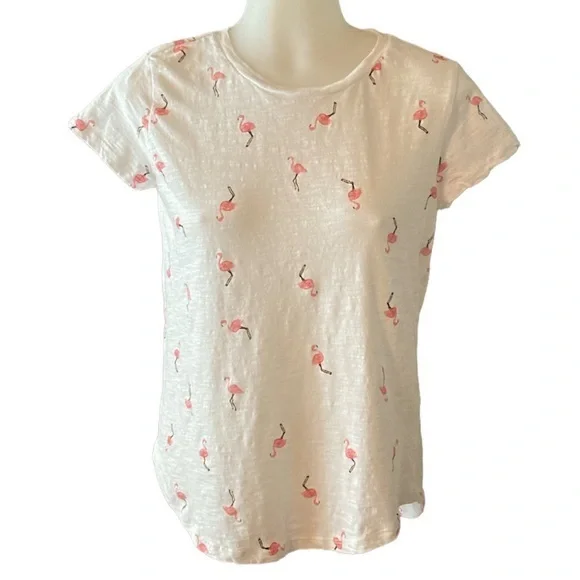 🌸NWT WORKSHOP REPUBLIC Clothing Flamingo Top - size womens Small - Picture 1 of 12